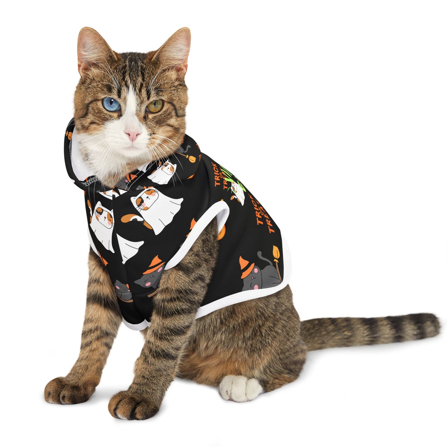 Trick or Treat Boo Thing Meow Gang Cat Hoodie