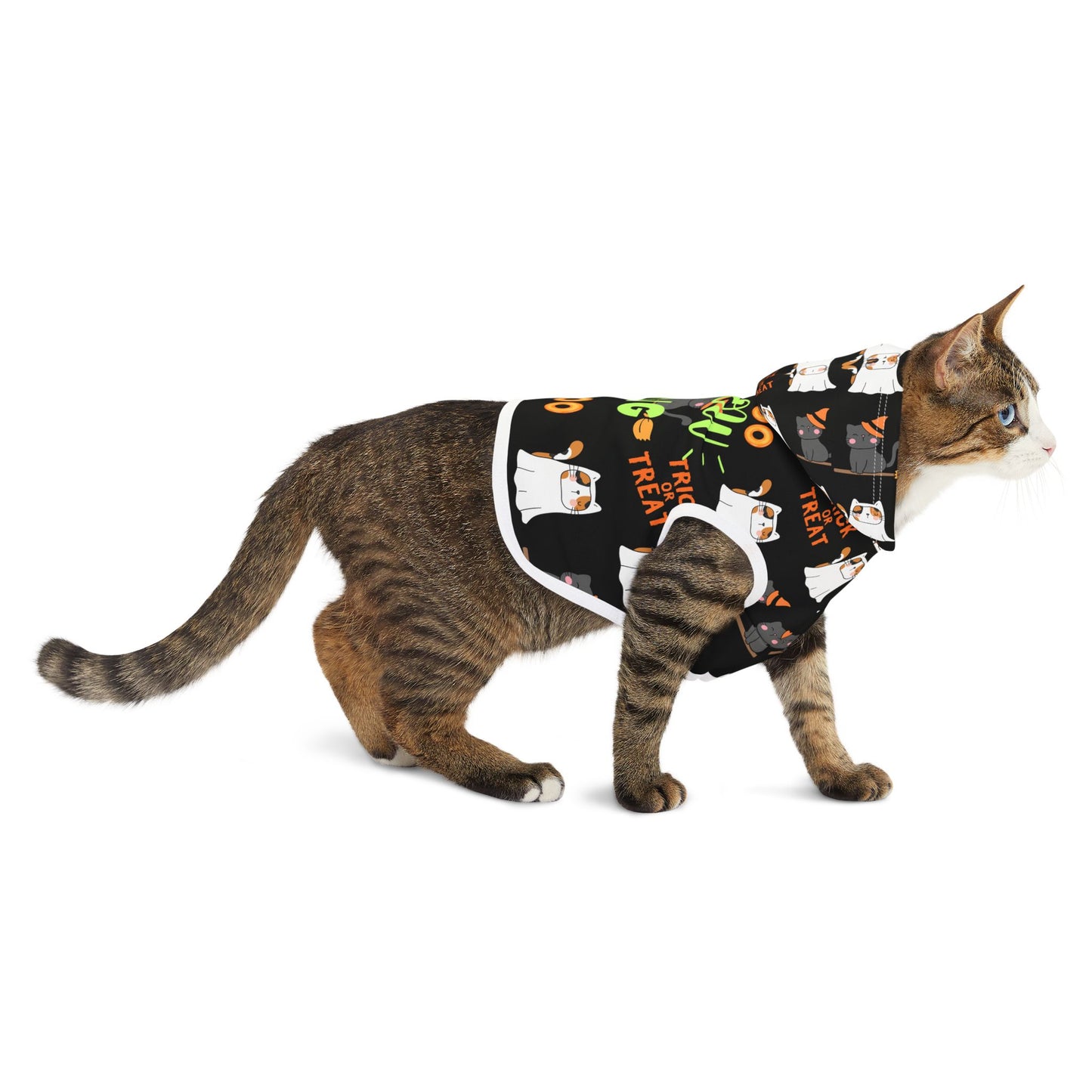 Trick or Treat Boo Thing Meow Gang Cat Hoodie