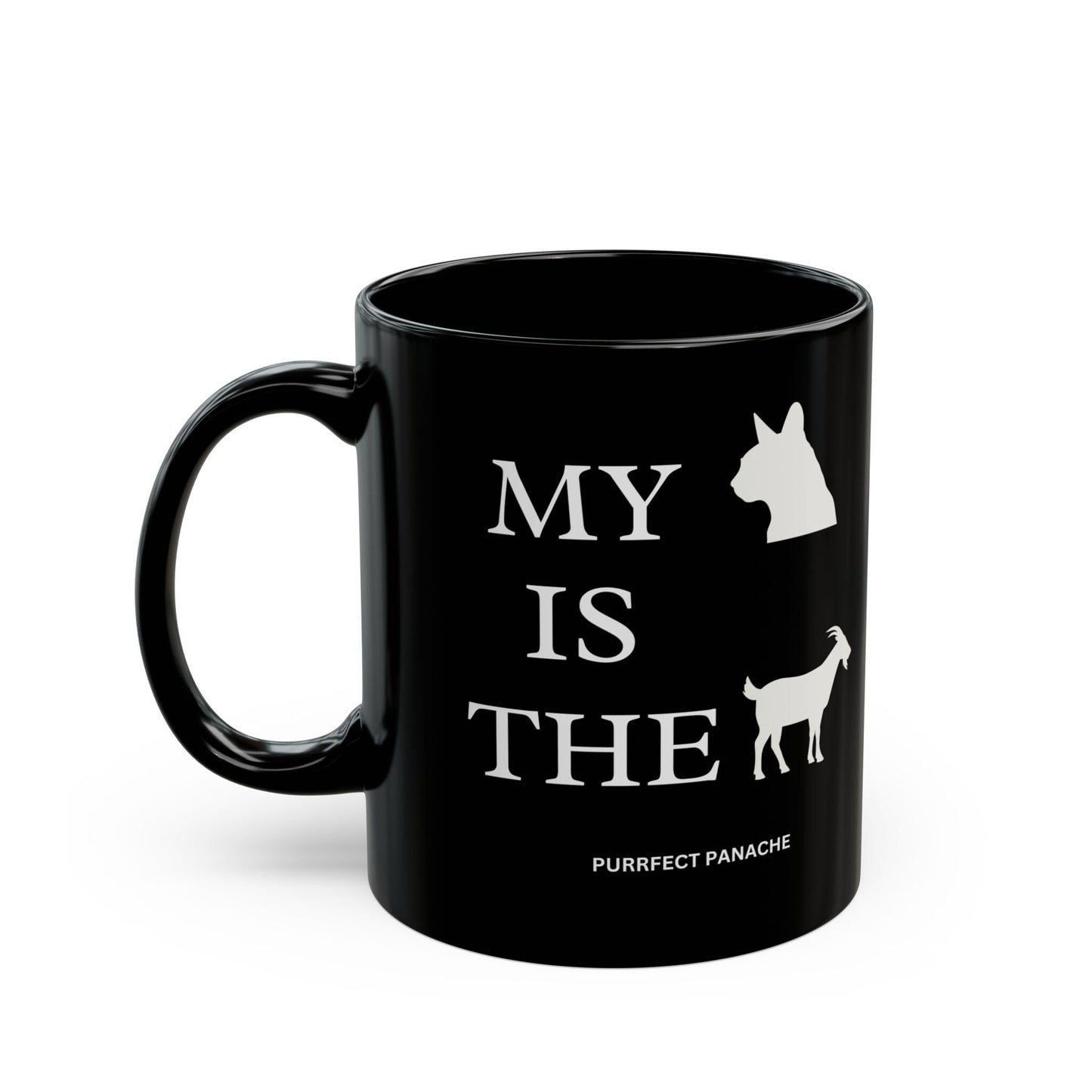 My Cat is the GOAT Black Mug (11oz)