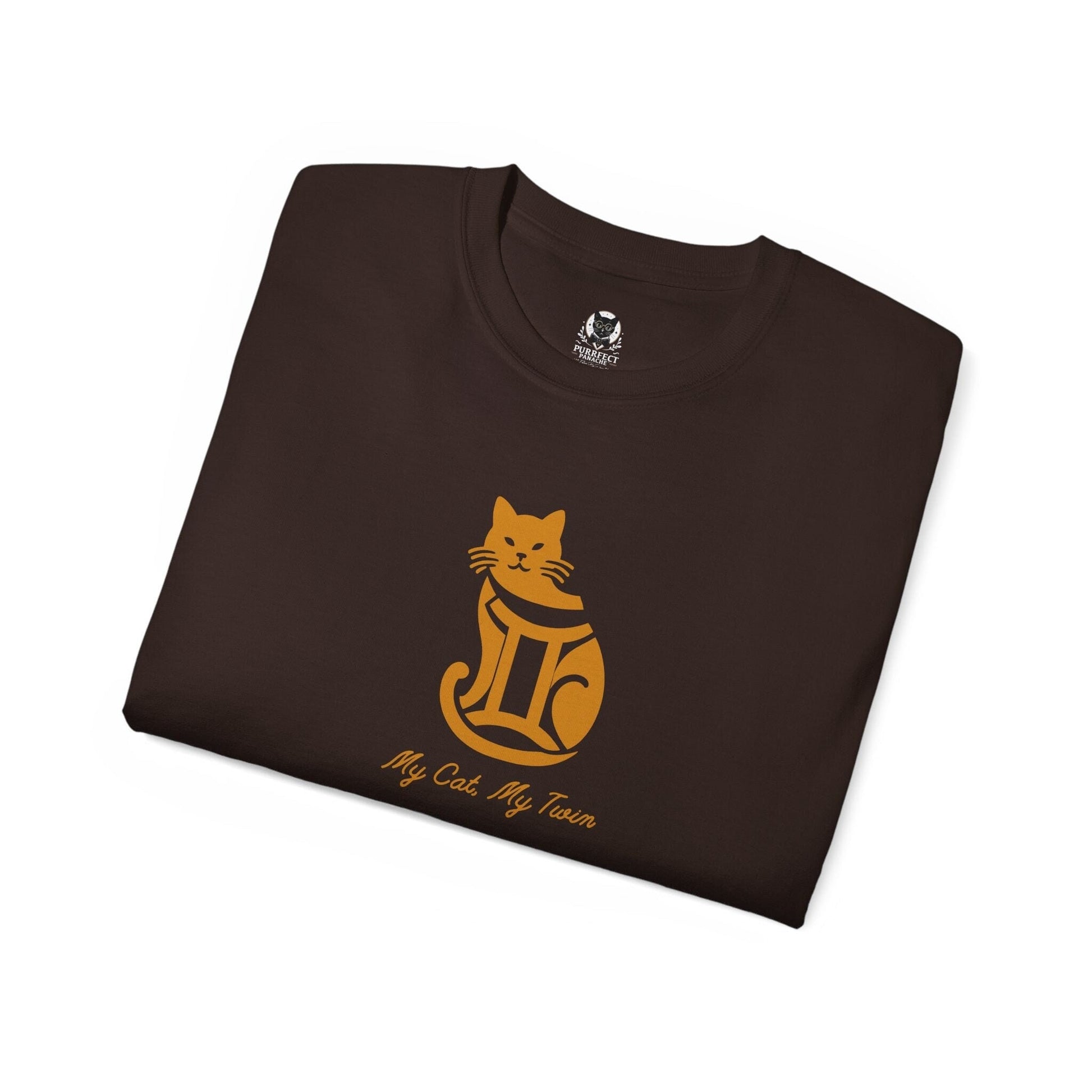 My Cat, My Twin - Gemini Zodiac Unisex Ultra Cotton Tee - Perfect Gift for Cat Lovers