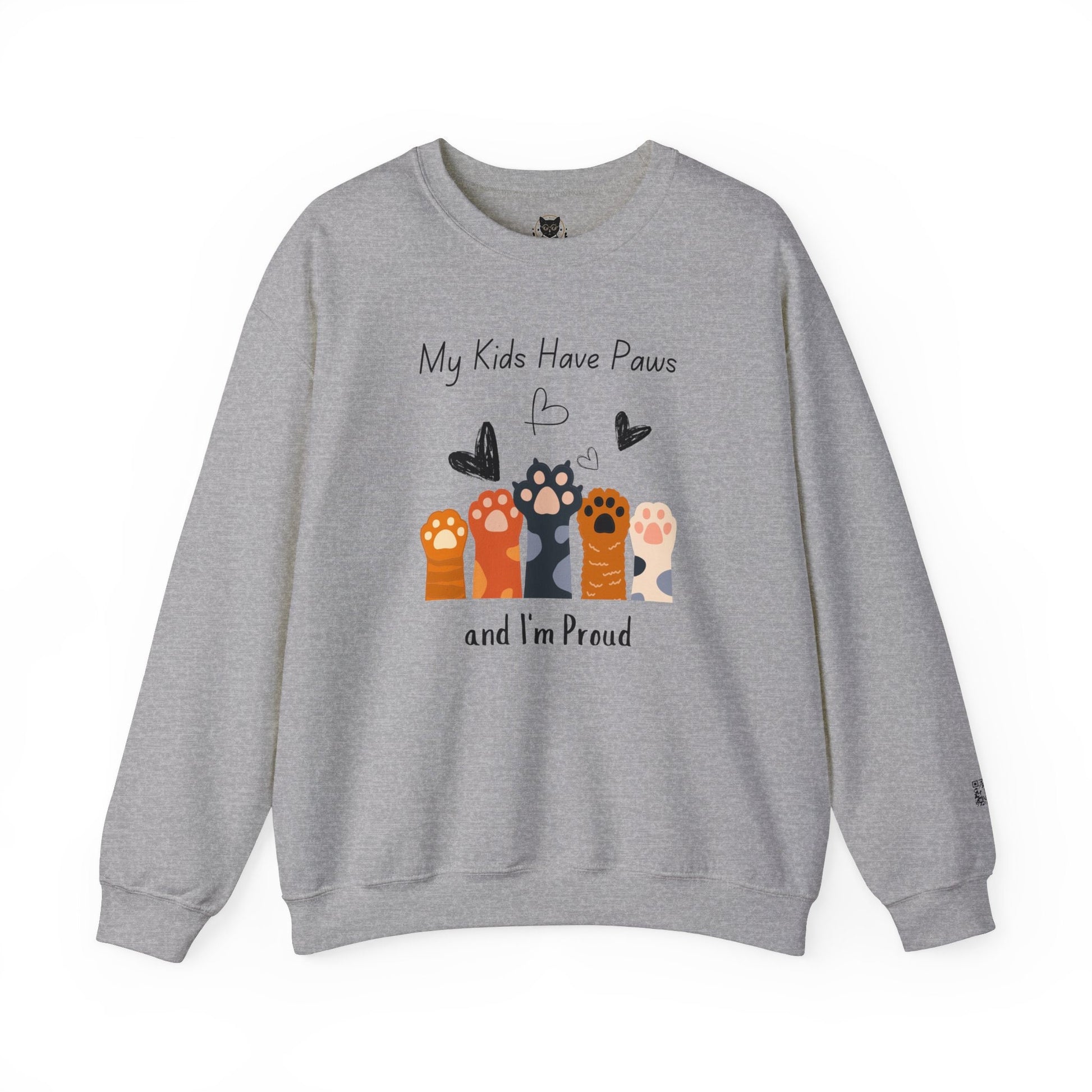 My Kids Have Paws and I&#39;m Proud - Comfort Crewneck Sweatshirt for Cat Moms