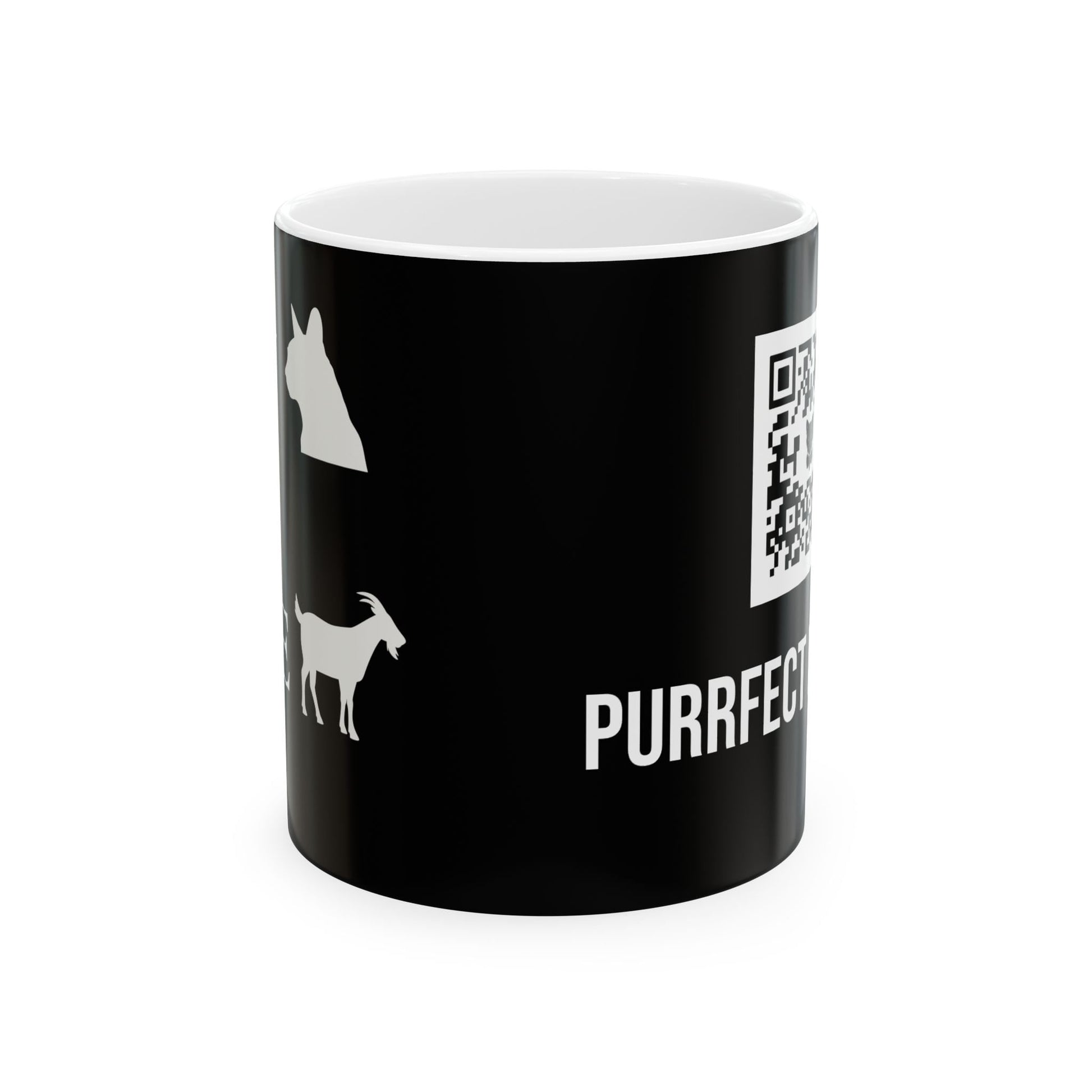 My Cat is the Goat Black Ceramic Mug 11oz