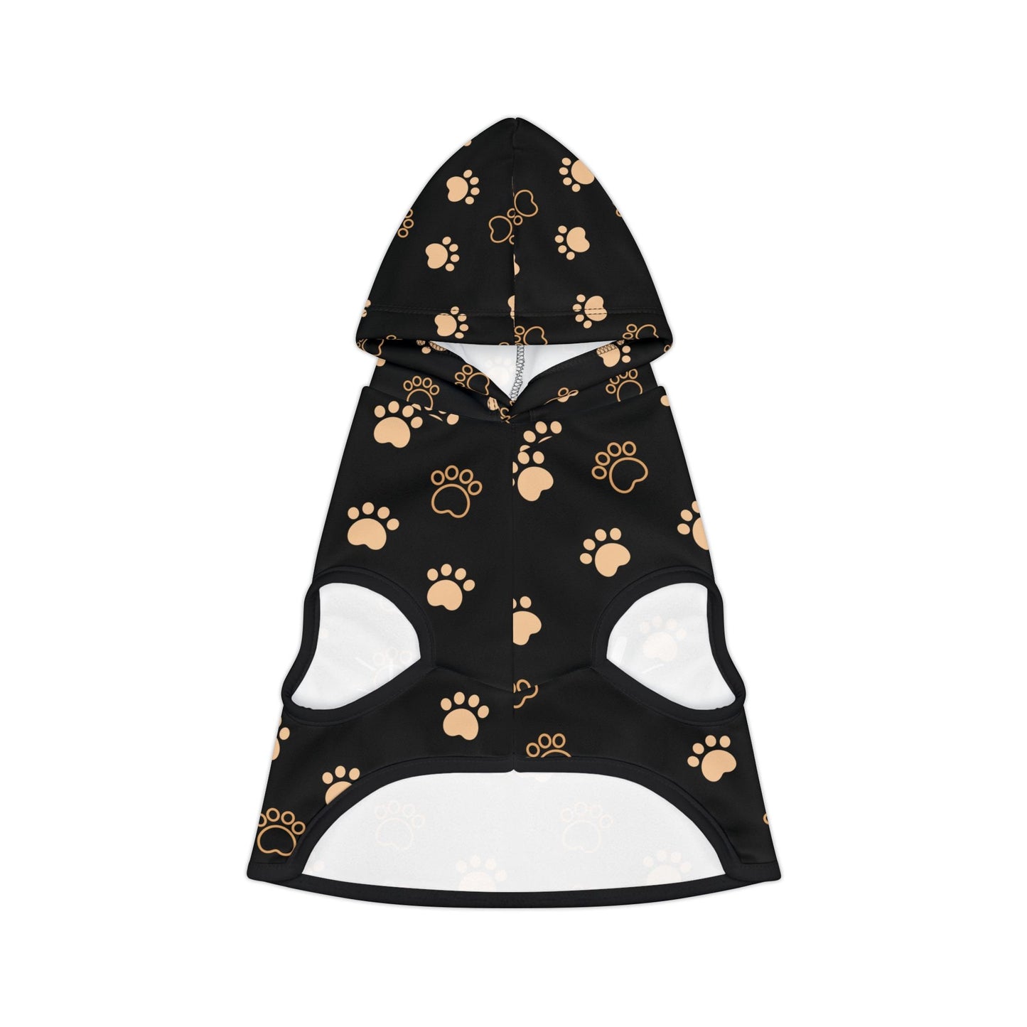 Chocolate Paw Print Meow Gang Cat Hoodie