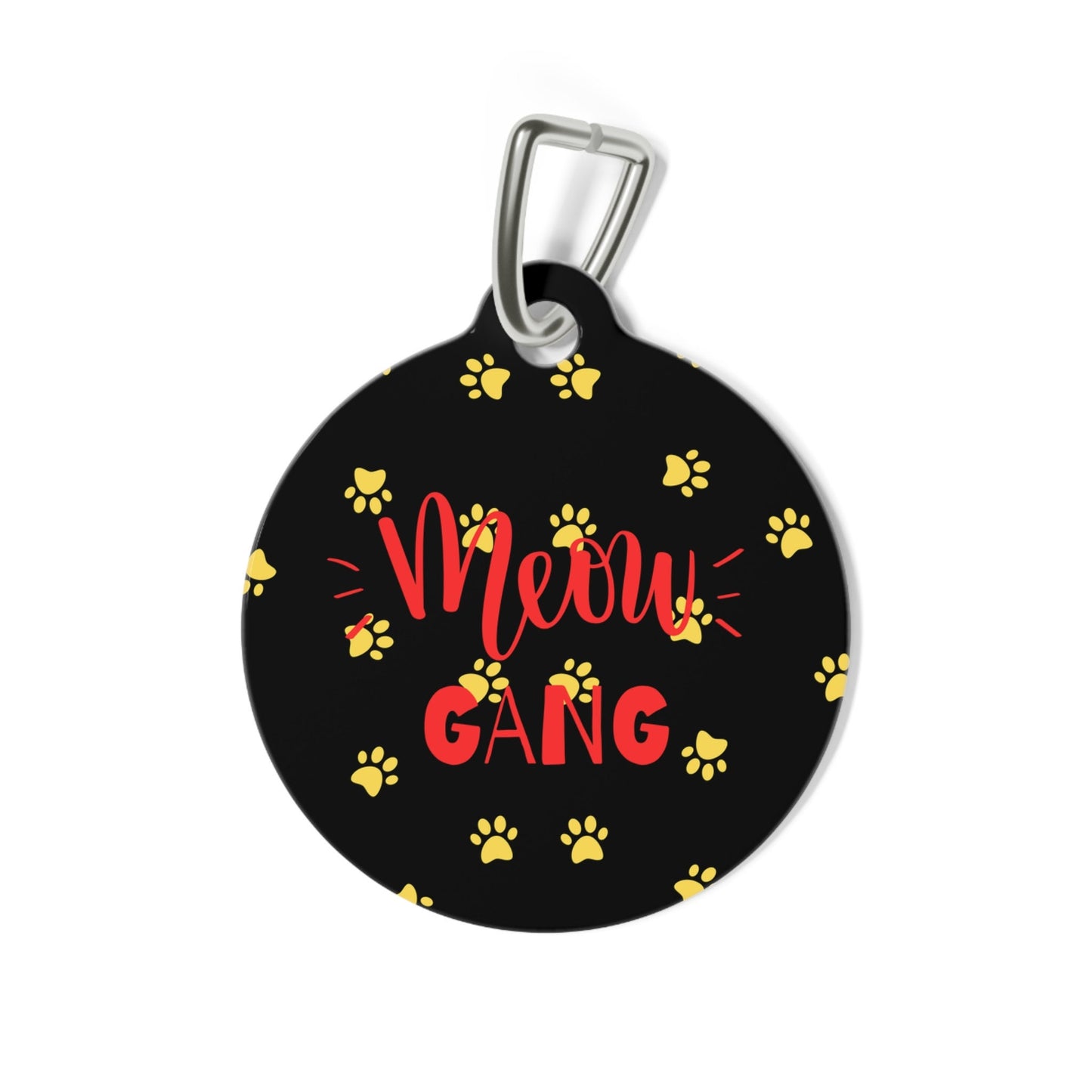 Yellow Paws Meow Gang Pet Tag