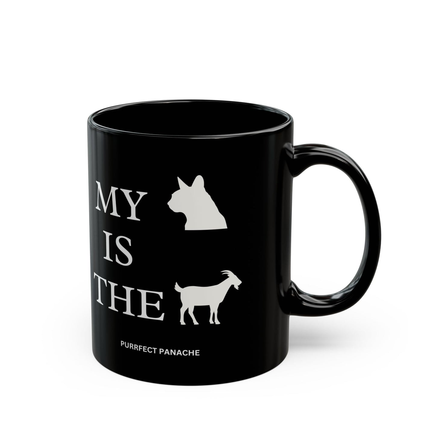 My Cat is the GOAT Black Mug (11oz)