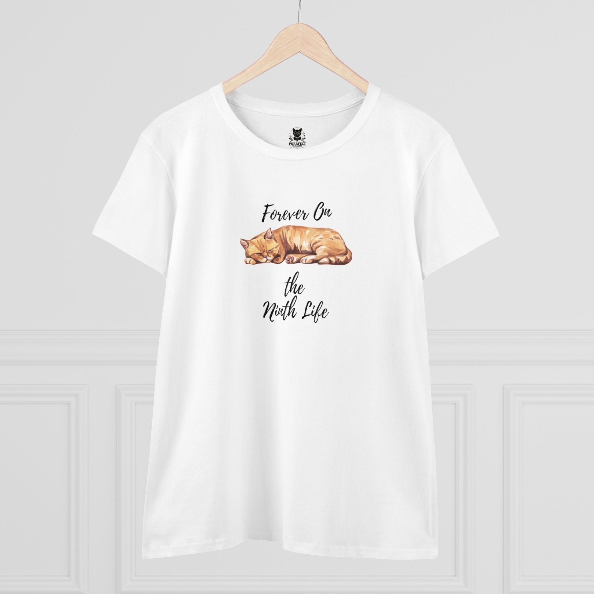 Forever On The Ninth Life Women's Midweight Cotton Tee