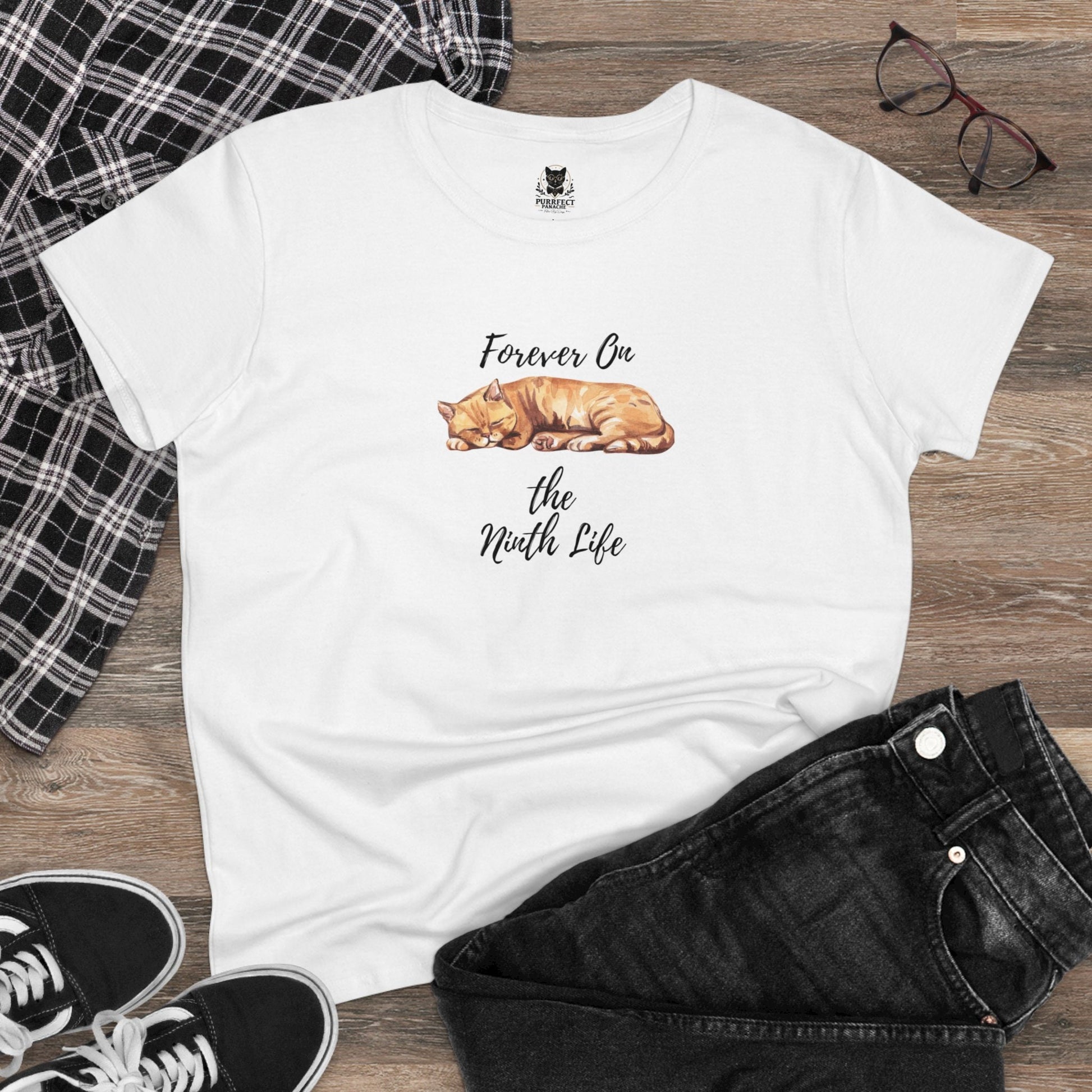 Forever On The Ninth Life Women's Midweight Cotton Tee