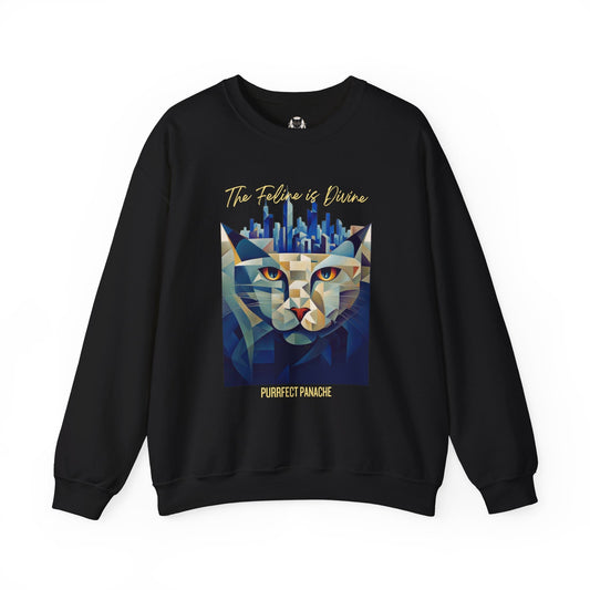 Feline is Divine Crewneck Sweatshirt