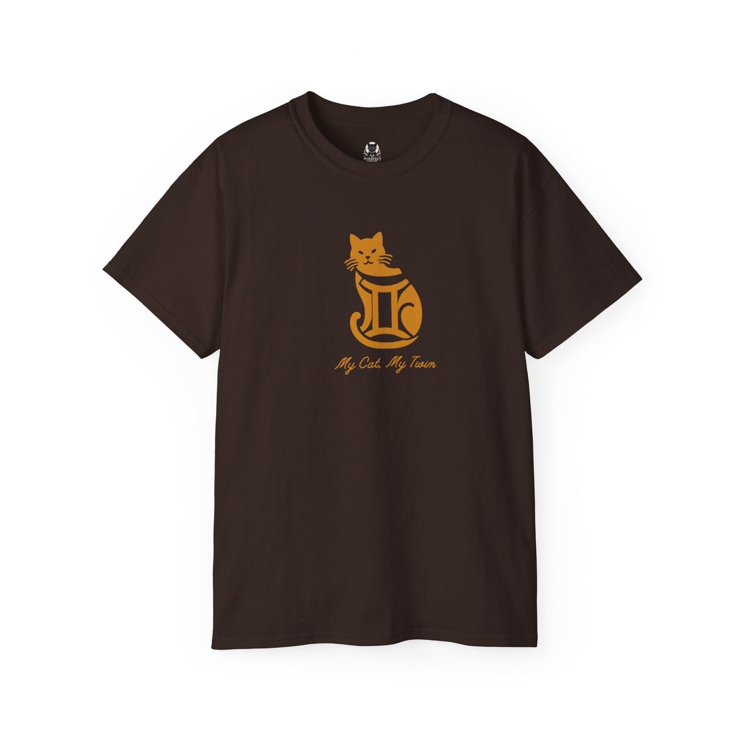 My Cat, My Twin - Gemini Zodiac Unisex Ultra Cotton Tee - Perfect Gift for Cat Lovers