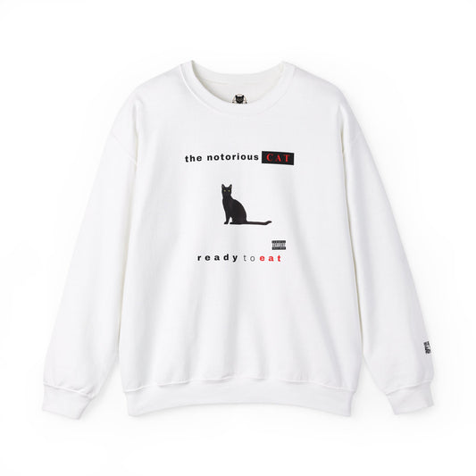 Notorious CAT Crewneck Sweatshirt - Perfect for Cat Lovers & Fans of Notorious BIG