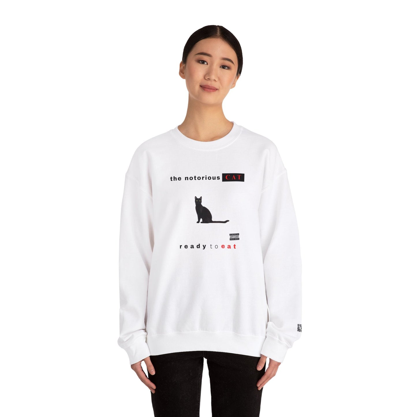 Notorious CAT Crewneck Sweatshirt - Perfect for Cat Lovers & Fans of Notorious BIG