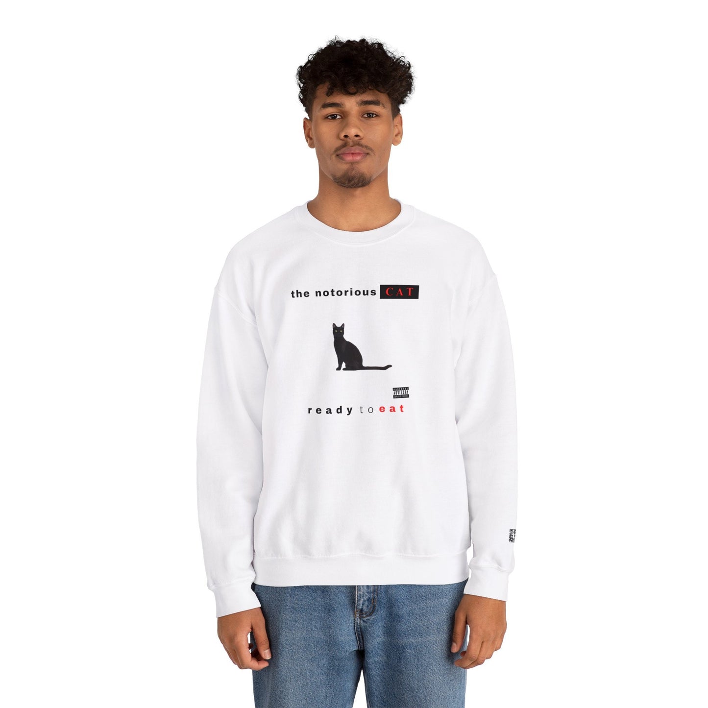 Notorious CAT Crewneck Sweatshirt - Perfect for Cat Lovers & Fans of Notorious BIG