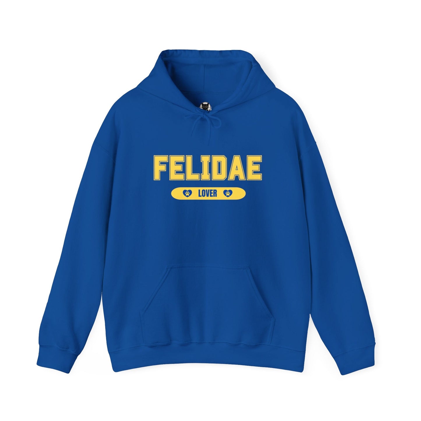 Felidae Lover Hooded Sweatshirt - Cozy College Style Hoodie for Cat Enthusiasts