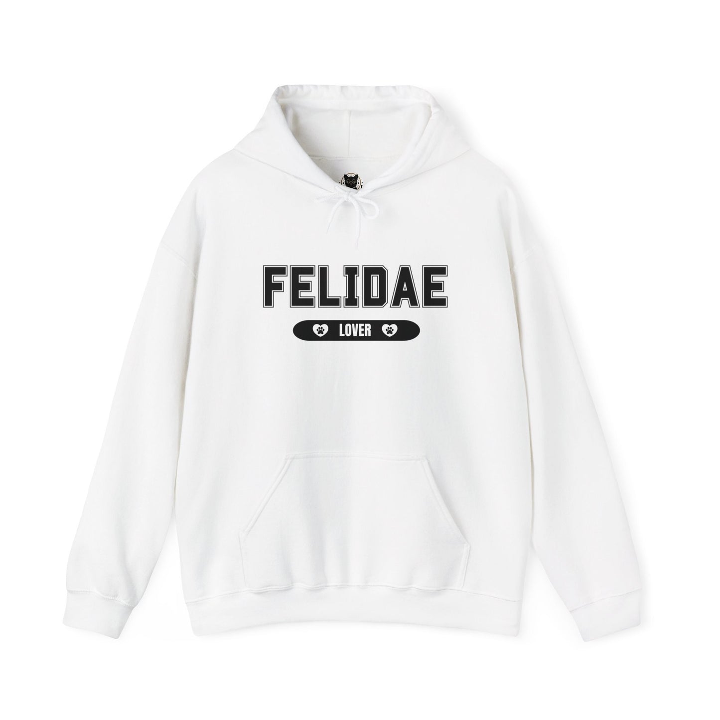 Felidae Lover Hooded Sweatshirt - Cozy College Style Hoodie for Cat Enthusiasts