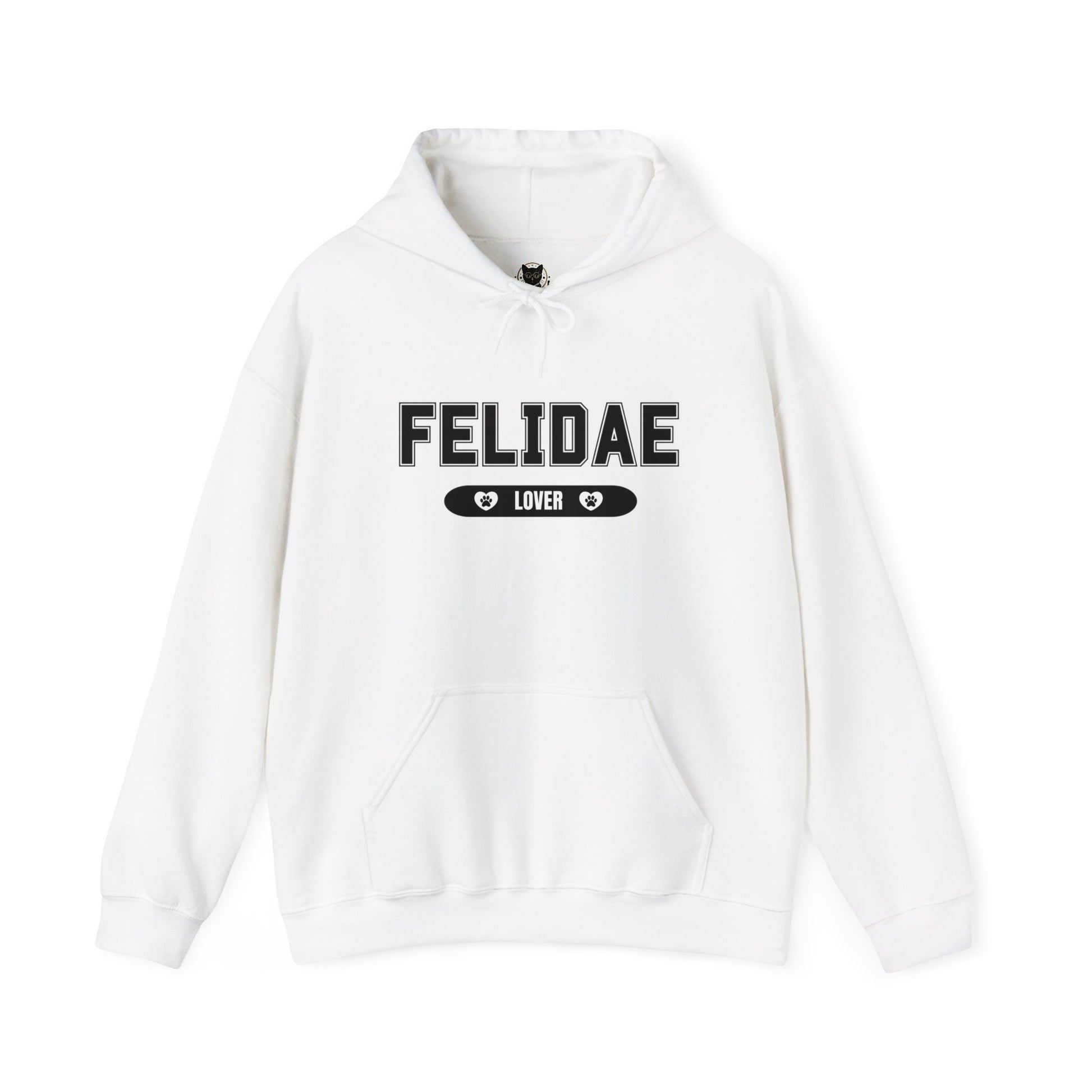 Felidae Lover Hooded Sweatshirt - Cozy College Style Hoodie for Cat Enthusiasts