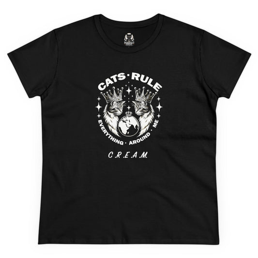 C.R.E.A.M. Cats Women's Midweight Cotton Tee