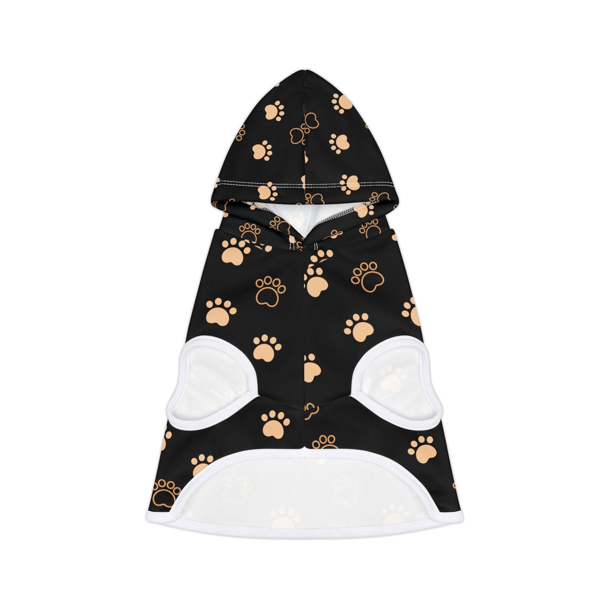 Chocolate Paw Print Meow Gang Cat Hoodie