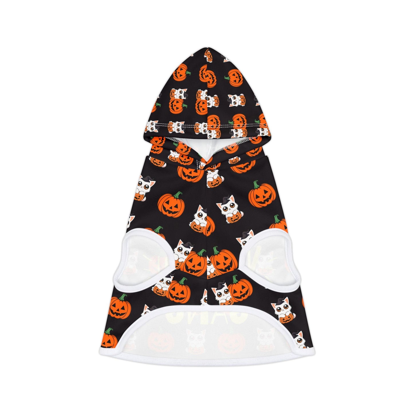 Cat-O-Lantern Meow Gang Cat Hoodie - Halloween Comfort for Feline Friends